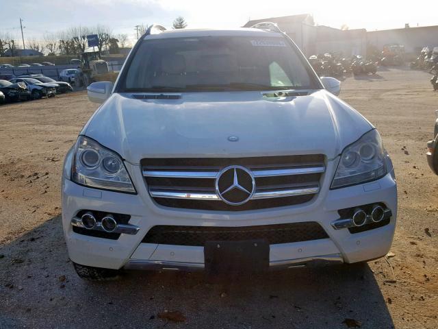 4JGBF7BE0AA578258 - 2010 MERCEDES-BENZ GL 450 4MA WHITE photo 9