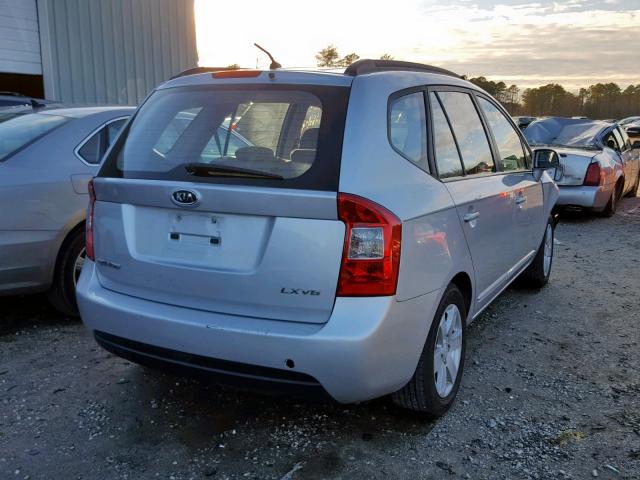 KNAFG526287182983 - 2008 KIA RONDO LX SILVER photo 4