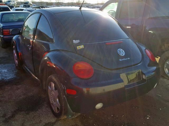 3VWCB21C71M438652 - 2001 VOLKSWAGEN NEW BEETLE 黑色 照片 3