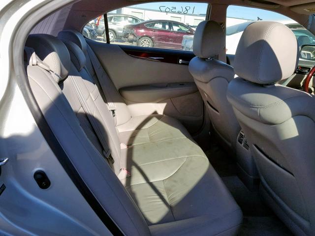 JTHBA30G145012511 - 2004 LEXUS ES 330 SILVER photo 6