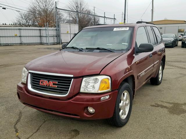 1GKDT13S542288401 - 2004 GMC ENVOY RED photo 2