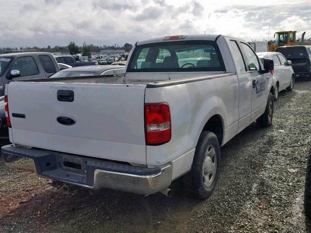 1FTRX12W15FB48169 - 2005 FORD F150 WHITE photo 4