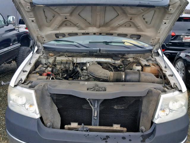 1FTRX12W15FB48169 - 2005 FORD F150 WHITE photo 7