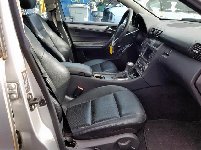 WDBRF40J15F611020 - 2005 MERCEDES-BENZ C 230K SPO SILVER photo 5