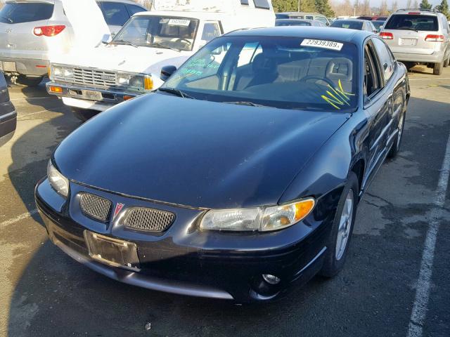 1G2WP52K22F160807 - 2002 PONTIAC GRAND PRIX BLACK photo 2