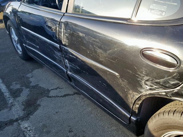 1G2WP52K22F160807 - 2002 PONTIAC GRAND PRIX BLACK photo 9