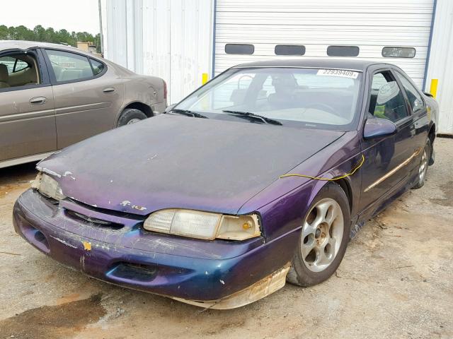 1FALP62W6RH113159 - 1994 FORD THUNDERBIR PURPLE photo 2