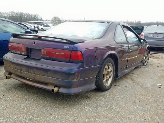 1FALP62W6RH113159 - 1994 FORD THUNDERBIR PURPLE photo 4