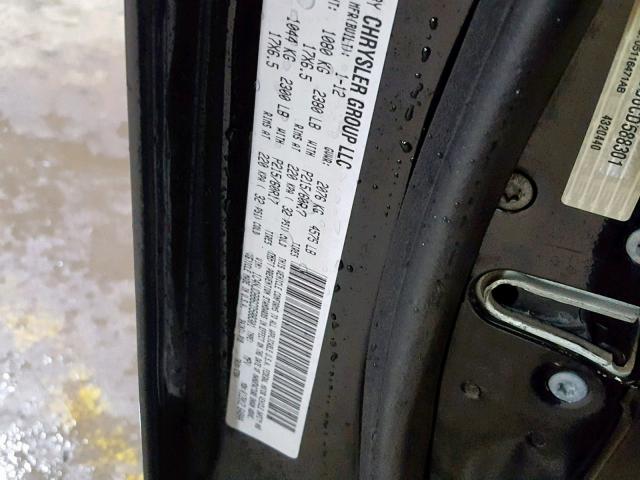 1C4NJDBB6CD588301 - 2012 JEEP COMPASS SP შავი ფოტო 10