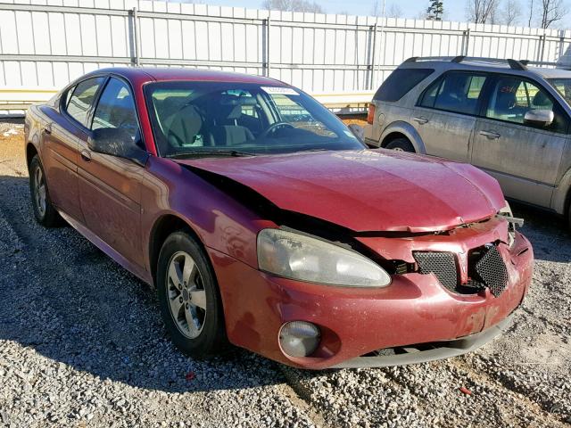 2G2WP552061115504 - 2006 PONTIAC GRAND PRIX MAROON photo 1