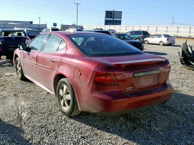 2G2WP552061115504 - 2006 PONTIAC GRAND PRIX MAROON photo 3