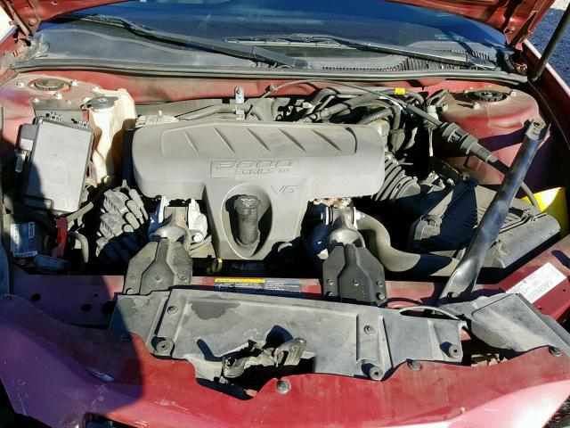 2G2WP552061115504 - 2006 PONTIAC GRAND PRIX MAROON photo 7