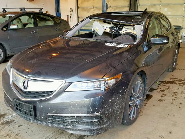 19UUB2F34GA007337 - 2016 ACURA TLX BLACK photo 2