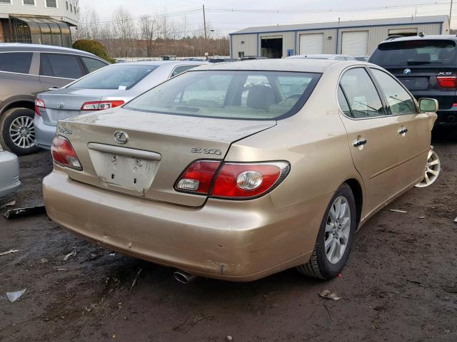 JTHBF30G030143328 - 2003 LEXUS ES 300 BROWN photo 4