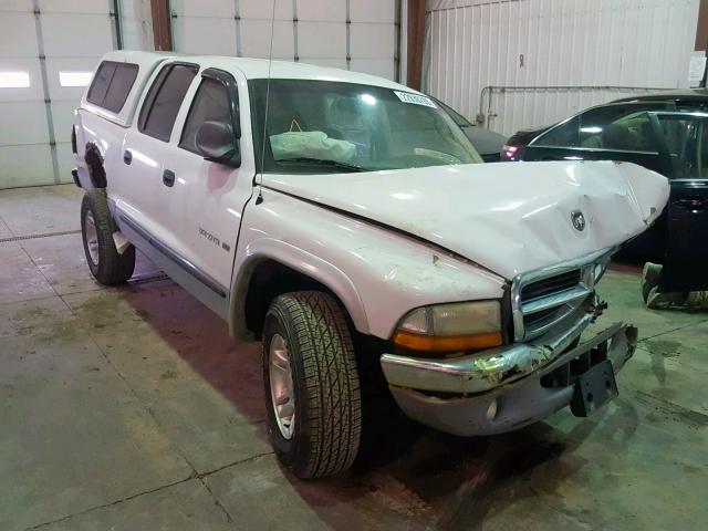 1B7HG2AN81S320399 - 2001 DODGE DAKOTA QUA WHITE photo 1