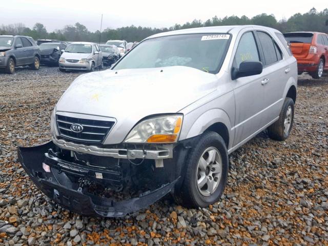 KNDJD735X85858910 - 2008 KIA SORENTO EX SILVER photo 2