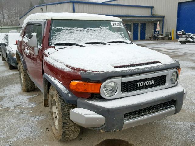 JTEBU11F18K031095 - 2008 TOYOTA FJ CRUISER BURGUNDY photo 1