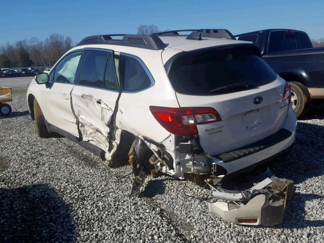 4S4BSANC6H3267175 - 2017 SUBARU OUTBACK 2. WHITE photo 3