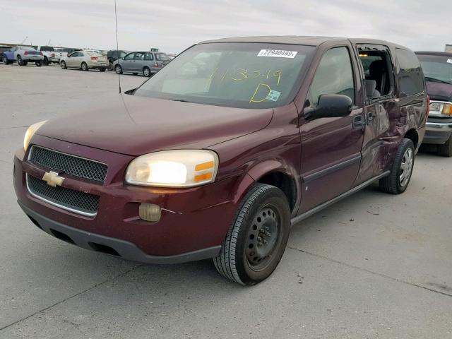 1GNDV23WX8D102707 - 2008 CHEVROLET UPLANDER L MAROON photo 2