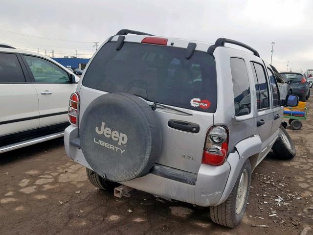 1J4GL58K32W234104 - 2002 JEEP LIBERTY LI SILVER photo 4