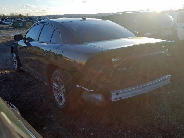 2C3CDXBG3FH795204 - 2015 DODGE CHARGER SE BLACK photo 3