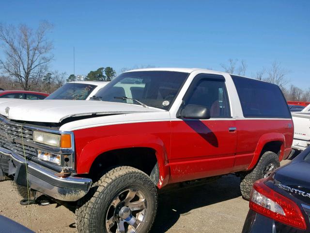 1GNEK18K9NJ303895 - 1992 CHEVROLET BLAZER K15 TWO TONE photo 2