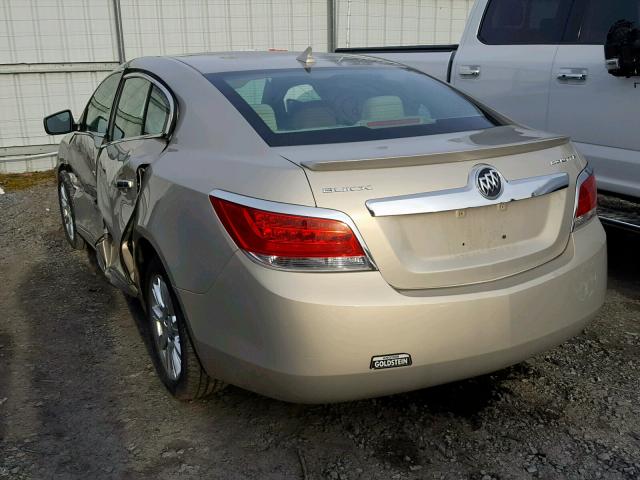 1G4GB5ER4CF166385 - 2012 BUICK LACROSSE C GOLD photo 3