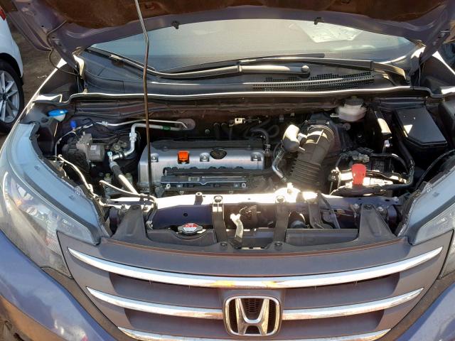 2HKRM4H76EH684051 - 2014 HONDA CR-V EXL BLUE photo 7