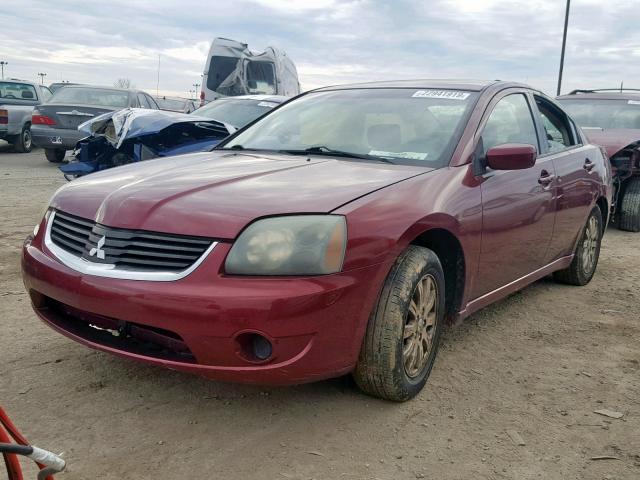 4A3AB56F67E021761 - 2007 MITSUBISHI GALANT ES BURGUNDY photo 2