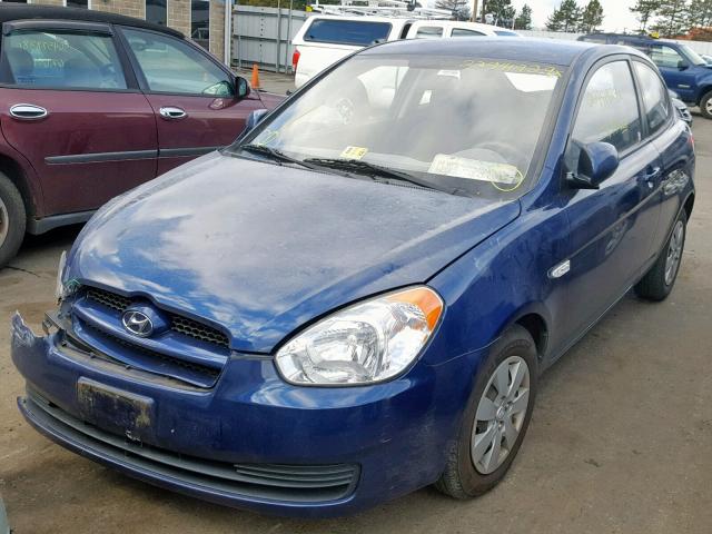 KMHCM3AC2AU182527 - 2010 HYUNDAI ACCENT BLU BLUE photo 2