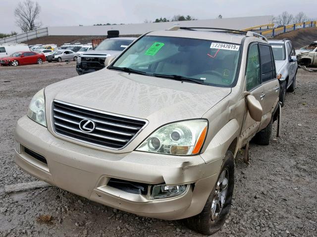 JTJBT20X590173810 - 2009 LEXUS GX 470 TAN photo 2