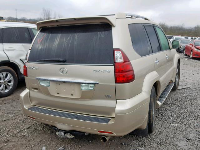 JTJBT20X590173810 - 2009 LEXUS GX 470 TAN photo 4