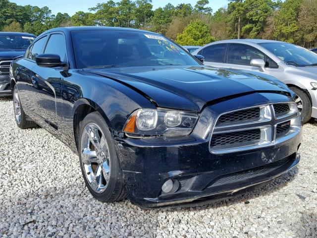 2C3CDXHG7EH105377 - 2014 DODGE CHARGER SX BLACK photo 1