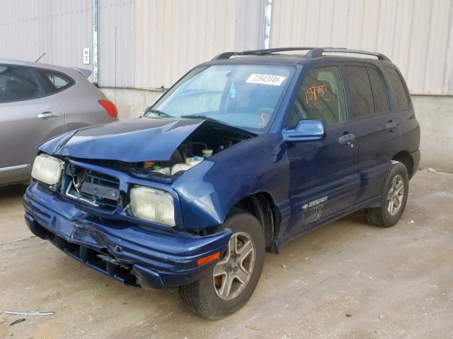 2CNBJ634846906476 - 2004 CHEVROLET TRACKER LT BLUE photo 2