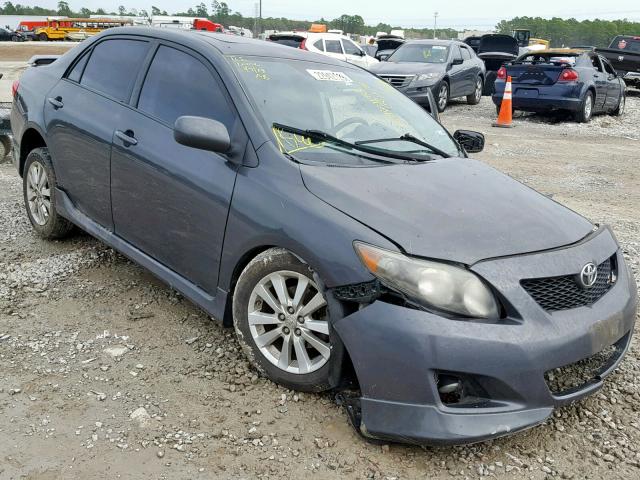 1NXBU4EE0AZ322913 - 2010 TOYOTA COROLLA BA GRAY photo 1