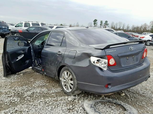 1NXBU4EE0AZ322913 - 2010 TOYOTA COROLLA BA GRAY photo 3