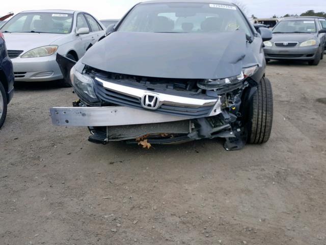 2HGFB2F66CH556276 - 2012 HONDA CIVIC HF GRAY photo 9