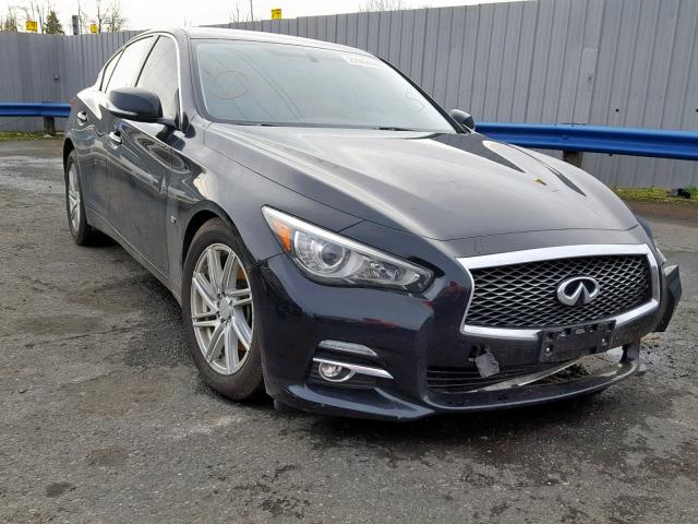 JN1BV7ARXEM699060 - 2014 INFINITI Q50 BASE BLACK photo 1