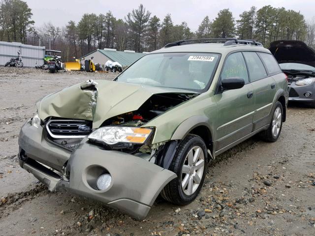 4S4BP61C777341876 - 2007 SUBARU LEGACY OUT GREEN photo 2