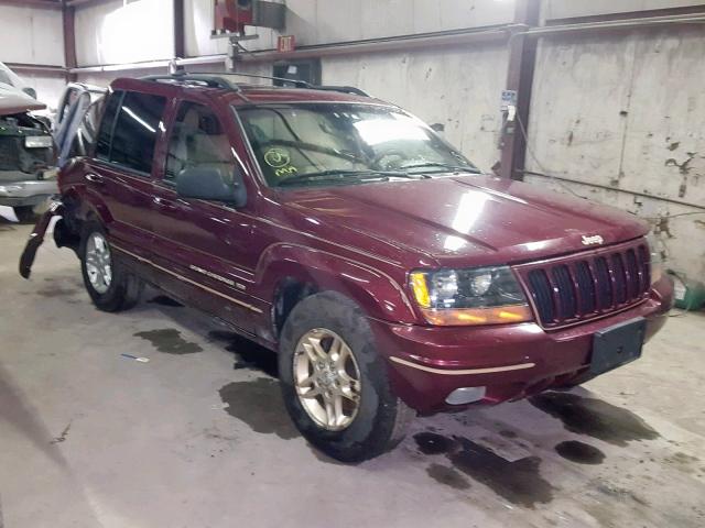 1J4GW68N5XC528586 - 1999 JEEP GRAND CHER MAROON photo 1