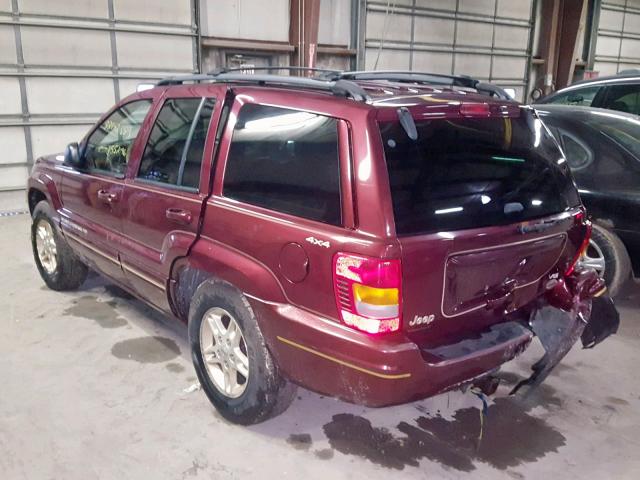 1J4GW68N5XC528586 - 1999 JEEP GRAND CHER MAROON photo 3