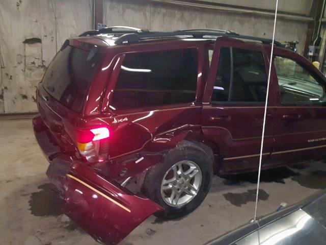 1J4GW68N5XC528586 - 1999 JEEP GRAND CHER MAROON photo 9