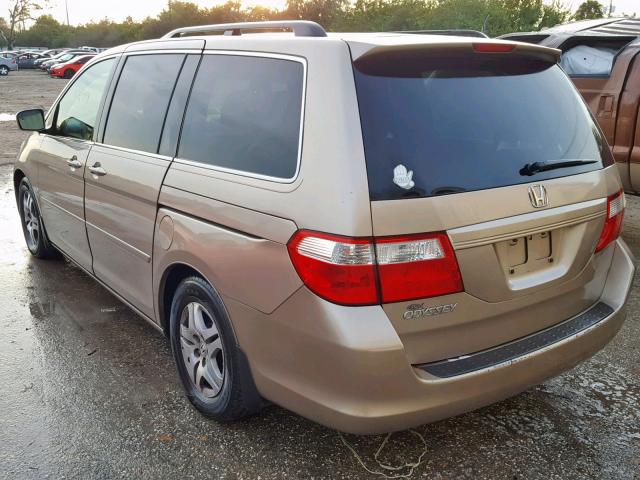 5FNRL38436B404833 - 2006 HONDA ODYSSEY EX BEIGE photo 3