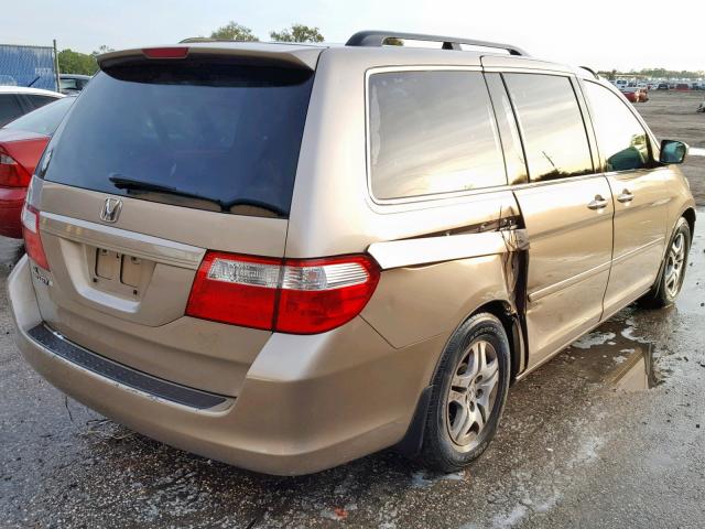 5FNRL38436B404833 - 2006 HONDA ODYSSEY EX BEIGE photo 4