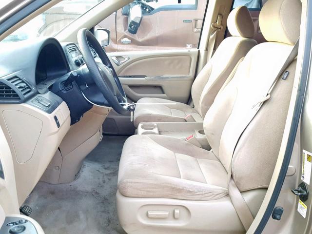 5FNRL38436B404833 - 2006 HONDA ODYSSEY EX BEIGE photo 5