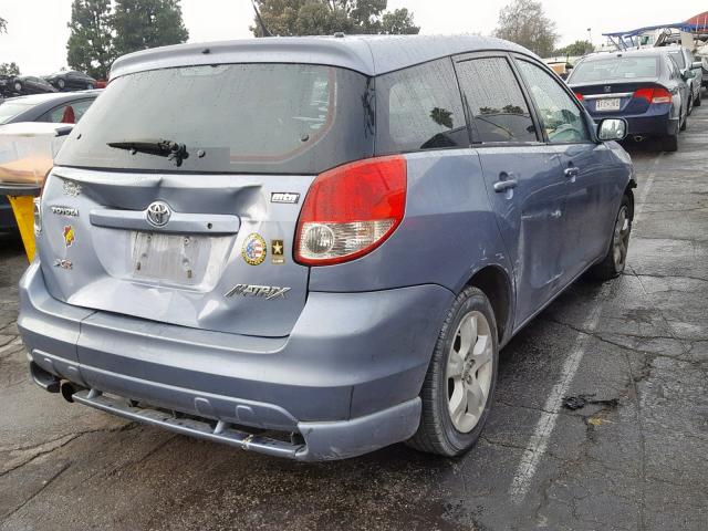 2T1KR32E74C294999 - 2004 TOYOTA MATRIX XR BLUE photo 4