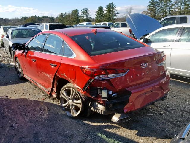 5NPE34AF0JH692000 - 2018 HYUNDAI SONATA SPO RED photo 3