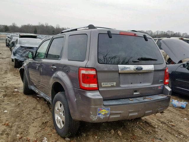 1FMCU9EG7BKB29769 - 2011 FORD ESCAPE LIM GRAY photo 3