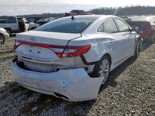 KMHFH4JG7EA382904 - 2014 HYUNDAI AZERA GLS WHITE photo 4