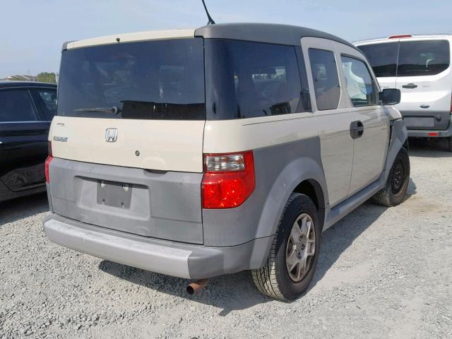 5J6YH18395L004855 - 2005 HONDA ELEMENT LX Bej foto 4